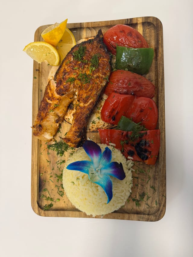 Salmon Steak.