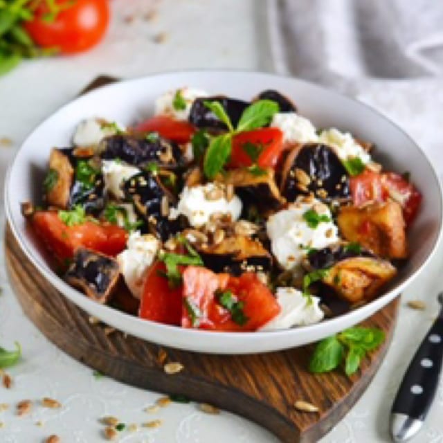 Crispy Eggplants Salad.