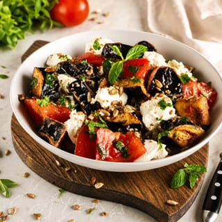 Crispy Eggplants Salad