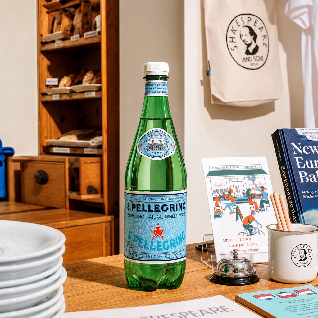 San Pellegrino Sparkling Water.